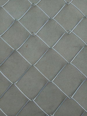 3/4 Apertures Galvanized Diamond Chain Link Fence Twill Weave