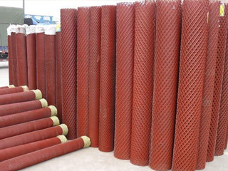 RAL colore la maille augmentée 50*100mm de plaque d'acier pour le béton projeté de support de fosse de base